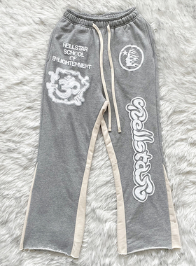 Hellstar Studios Yoga Flare pants 拼接运动休闲长裤喇叭裤脚