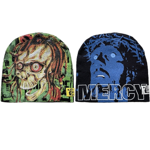 Hellstar Studios Sample Beanie Hat 印花休闲高街毛线冷帽子