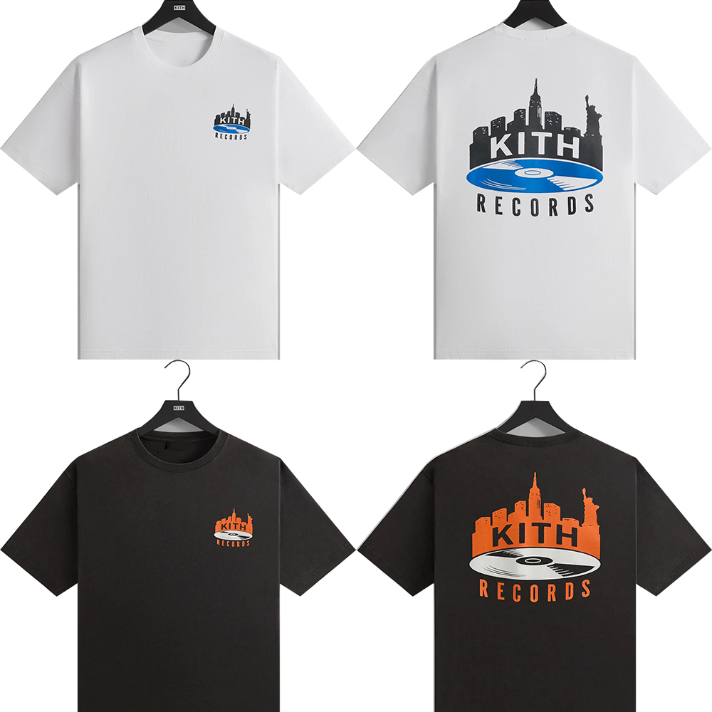 Kith Records Vintage Tee记录经典印花T恤