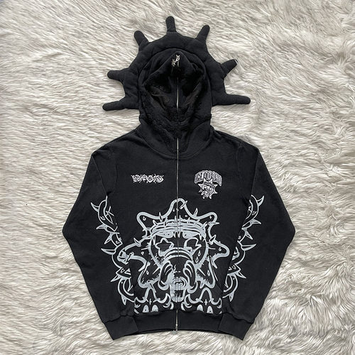 Glo Gang Eroded Glo Thermal Hoodie 饮料卡通休闲洗水连帽卫衣