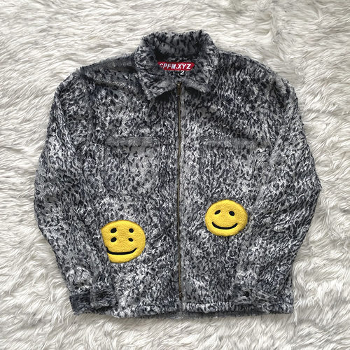 菲董同款 CPFM.XYZ Gray Leopard Zip Jacket 斑点豹纹拉链夹克