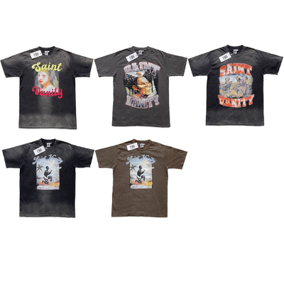 SAINT VANITY Global BHM Girl Ogor Attack TEE 洗水短袖集合