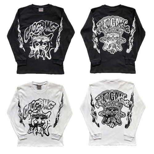 Glo Gang Eroded Glo Thermal Tee 饮料卡通长袖纯棉T恤