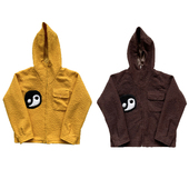 CPFM.XYZ 太极刺绣男女连帽外套 Jacket Fuzzy Balance