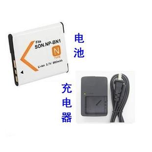 W570 套装 WX5C 相机电池 充电器 W350 适用索尼DSC BN1 TX9