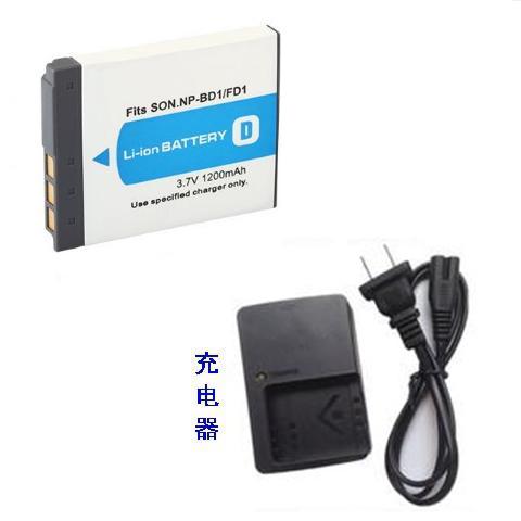 索尼DSC-TX1 T70 T77 T90 T200 T900 NP-BD1相机电池+充电器 套装