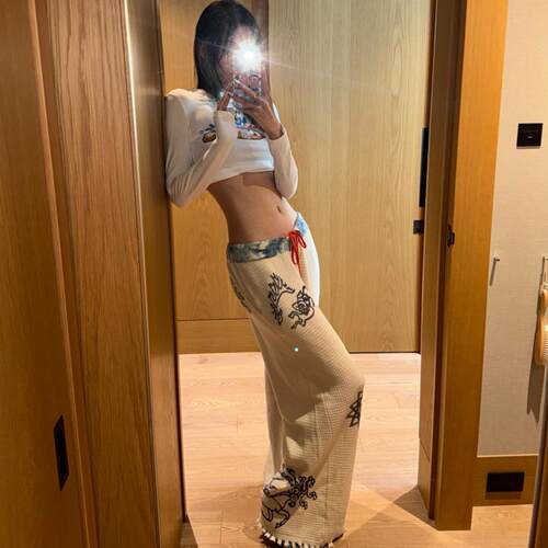 Bella同款阔腿遛弯老钱百搭休闲