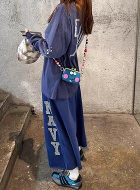 【MIMIHADID】somi 泫雅同款八分裤休闲裤长裤卫裤遛弯裤女