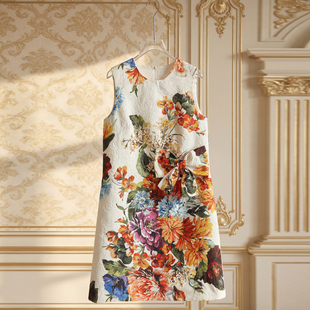 宽松H版型背心裙2026年夏季女装日常精致气质显瘦圆领无袖连衣裙