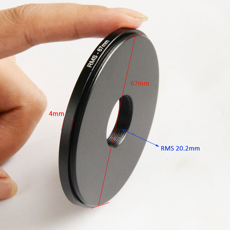显微微距摄影RMS物镜接微单反相机长焦/百威镜头转滤镜螺纹67mm