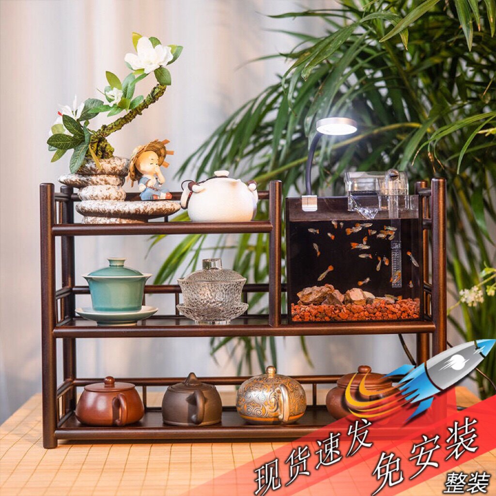 桌面置物架博古架阀匠茶具收纳架