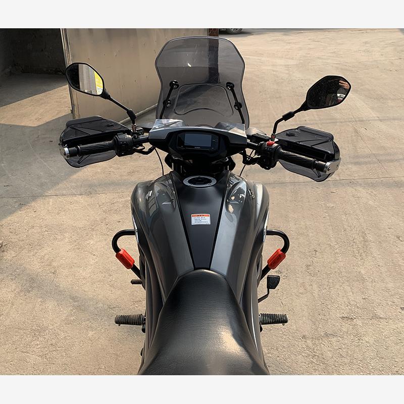 适用轻骑铃木酷道155保险杠防摔护杠前挡风护手罩GL150改装边包架