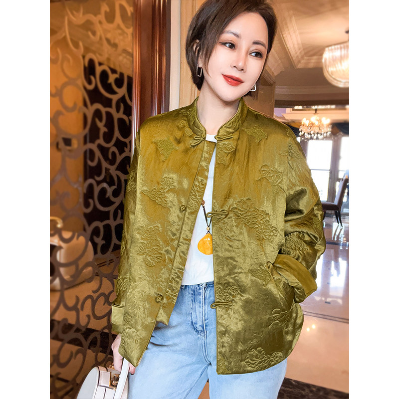 醋酸盘扣立领新中式羊毛填充棉服设计感国风女装上衣,女装/女士精品,棉衣/棉服,淘宝优惠券,粉丝福利购,淘宝优惠卷