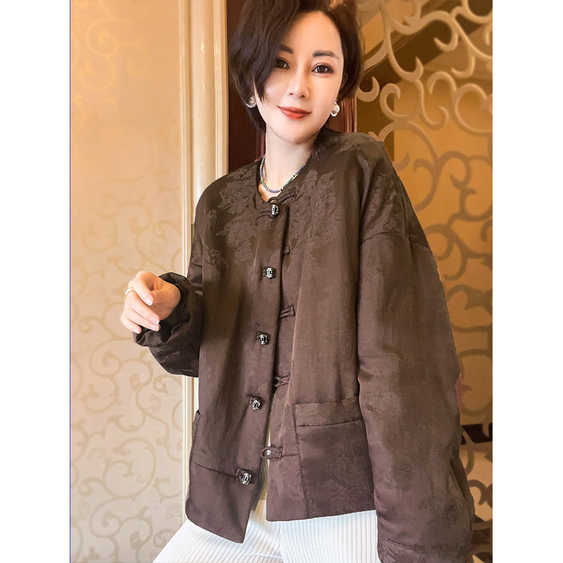 【雅丹】新中式桑蚕丝内胆填充保暖外套女秋冬新款上衣,女装/女士精品,上衣,淘宝优惠券,粉丝福利购,淘宝优惠卷