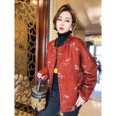 新中式 上衣 保暖女装 国风羊毛内胆填充棉服精致时尚 气质2025新款