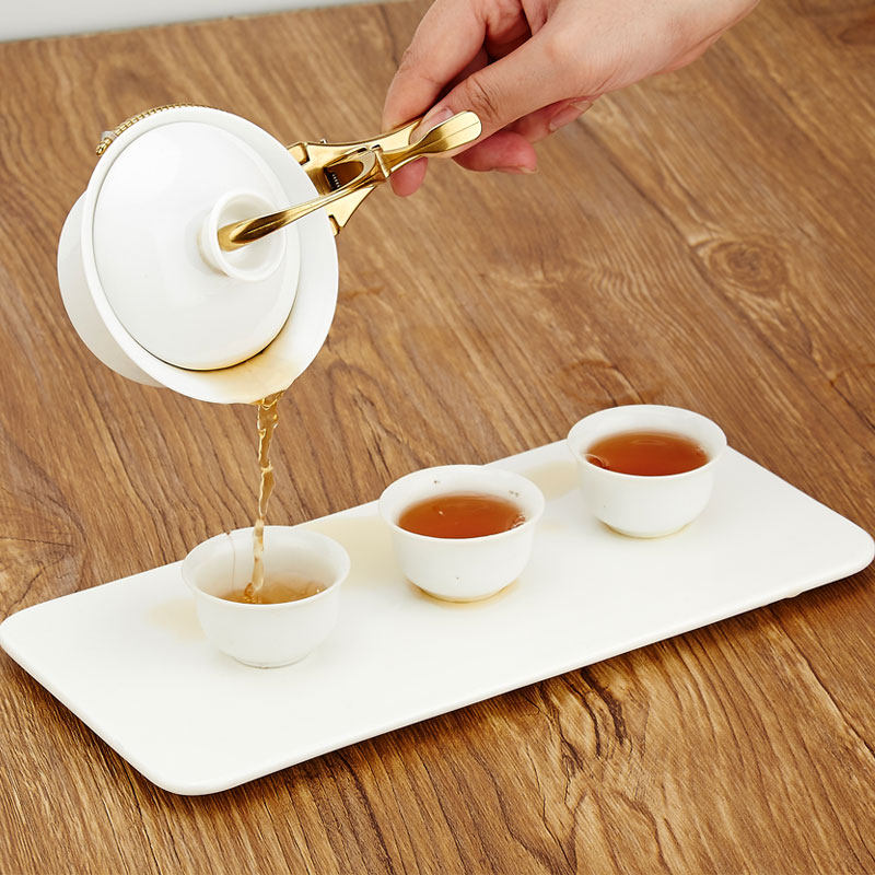 盖碗防烫夹不锈钢功夫茶现代防烫抖音泡茶工具茶道六君子冲茶神器