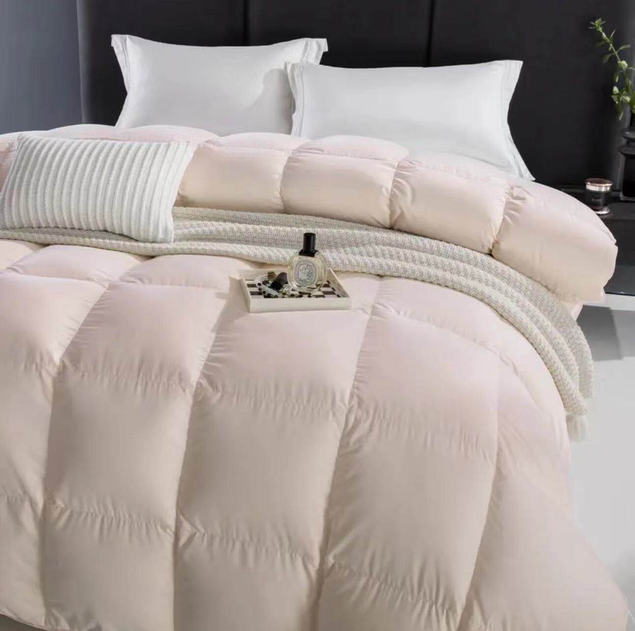 2025新款加密防钻半成品羽绒被壳被罩120支全棉自充绒内胆套被芯