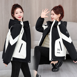 保暖棉衣棉袄冬季 加厚冲锋衣羽绒棉服女短款 时尚 工装 外套 2025新款