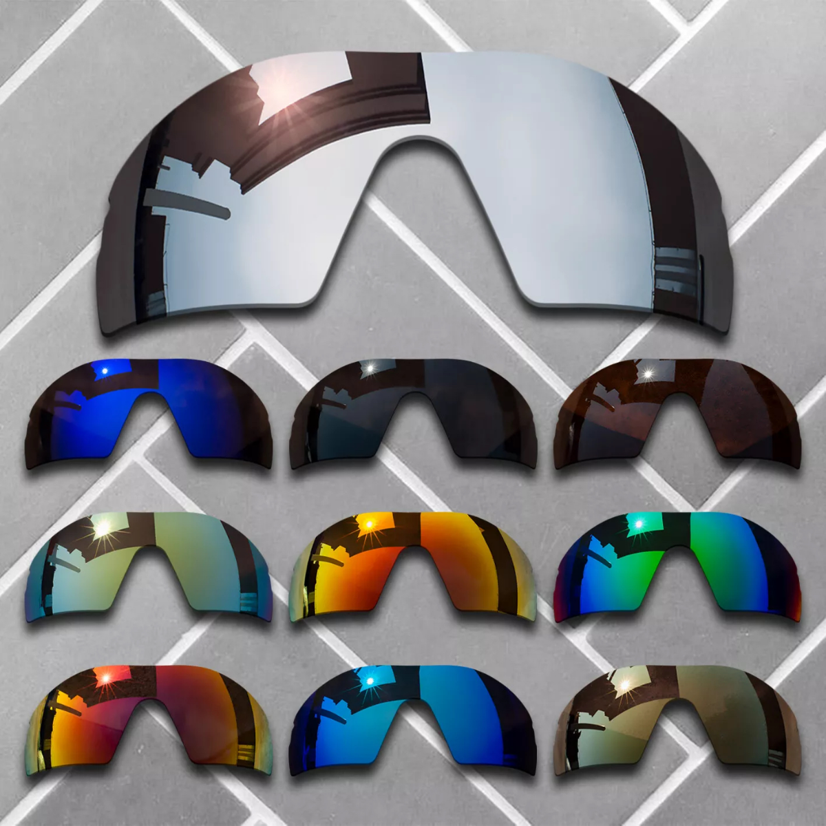 替换镜片适用Oakley欧克利radar XL多色选