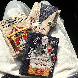 手工不织布卡册拍立得相册diy三寸小卡照片收纳册小众手账收藏本