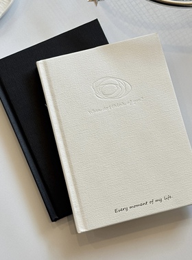 极简B6小众空白硬壳笔记本ins学生高颜值考研日记事笔记手账本子