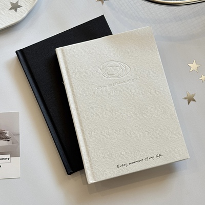 极简B6小众空白硬壳笔记本学生