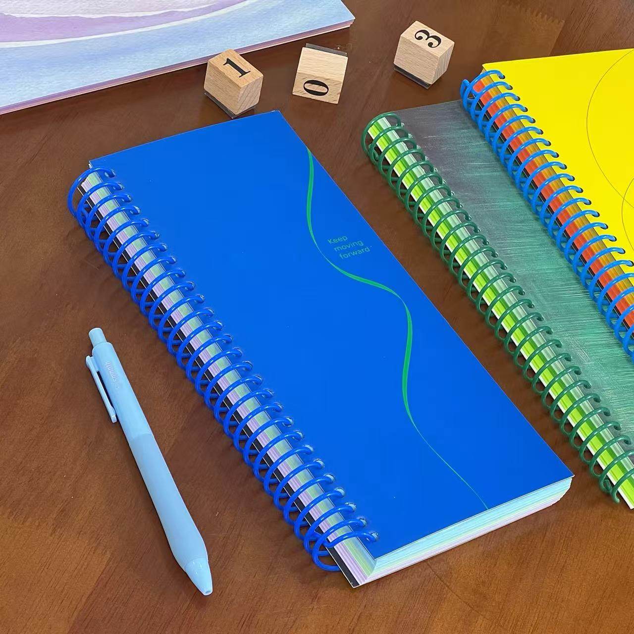 夏日Lemon克莱因蓝a6线圈本高颜值创意学生便携笔记本手账日记本,文具电教/文化用品/商务用品,手帐/日程本/计划本,淘宝优惠券,粉丝福利购,淘宝优惠卷