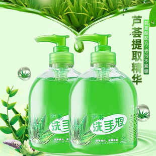 家用消毒杀菌学生儿童 500g芦荟抑菌洗手液瓶装 抗菌清香型抑菌保湿