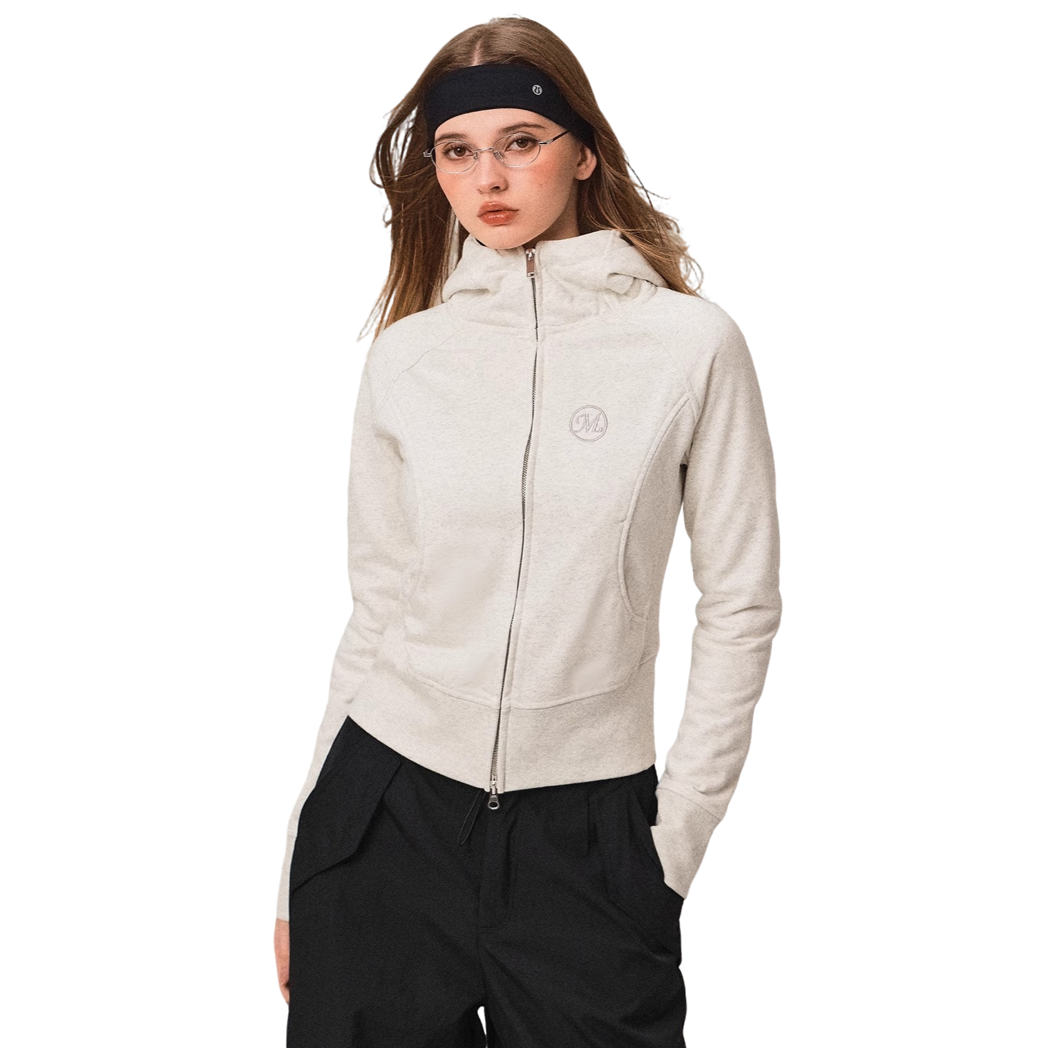 moodberry连帽卫衣修身显瘦外套