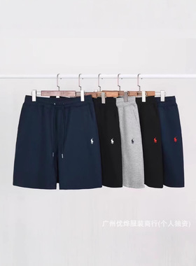 跨境新款rl小马刺绣短裤男女同款夏高尔夫运动休闲宽松沙滩裤