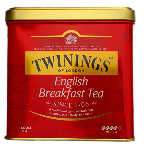 川宁Twinings茶英式早餐红茶500g克罐装茶叶下午茶烘焙奶茶进口茶