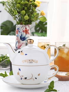 骨瓷英式子母壶茶具套装twinings英国川宁下午茶泡茶烫金陶瓷茶壶