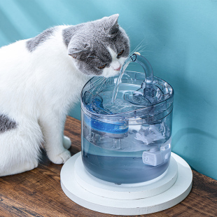 猫咪饮水机宠物自动循环过滤饮水器智能恒温喝水碗神器不插电用品