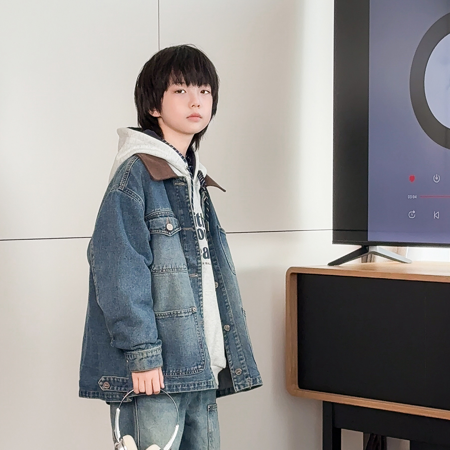 男童牛仔外套2025秋季新款