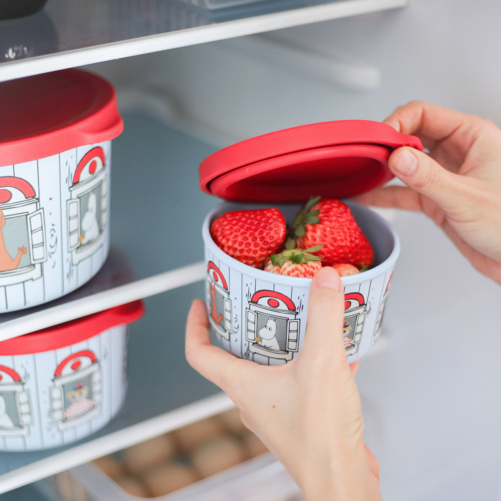 姆明moomin官方正版授权保鲜盒卡通密胺多用保鲜碗可爱创意收纳盒