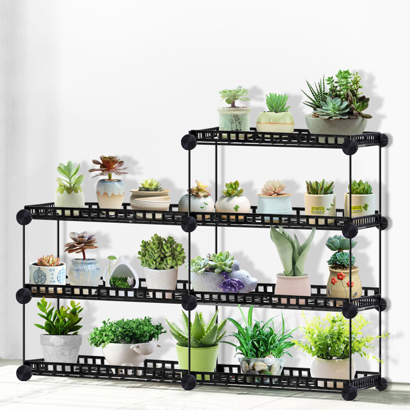 圣若瑞斯落地多层铁艺多肉花架阳台客厅多功能拆装加长书房置物架,住宅家具,花架/花几,淘宝优惠券,粉丝福利购,淘宝优惠卷