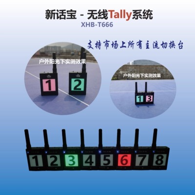 新话宝新款无线通话Tally系统BMD一体机Vmix洋铭罗兰切换台指示灯