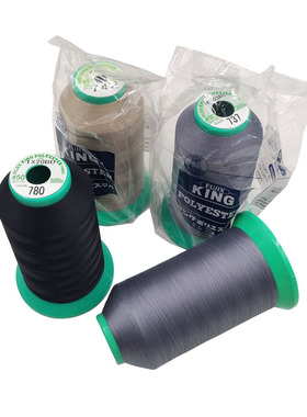 富士克FUJIX KING长纤大王线拼布线/制衣线灰色黑色#50番3000米