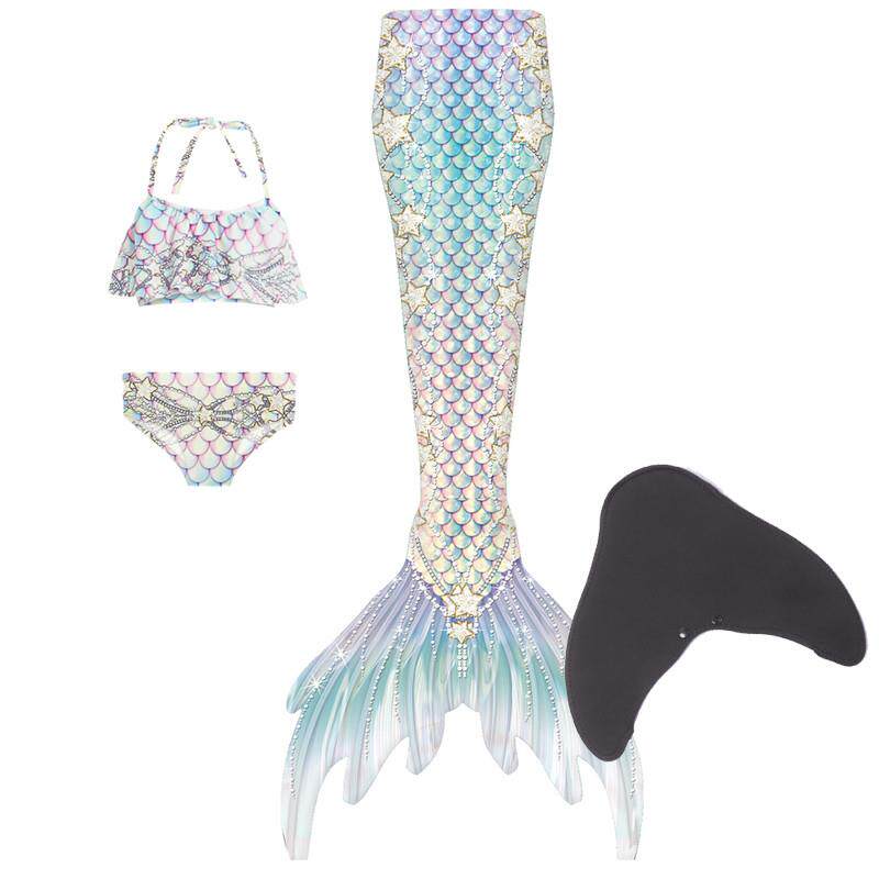 新男女儿童青少年成人亲子美人鱼尾巴温泉潜水度假拍照摄影游泳衣