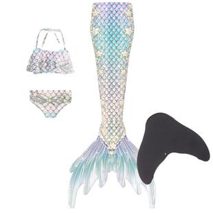 新男女儿童青少年成人亲子美人鱼尾巴温泉潜水度假拍照摄影游泳衣