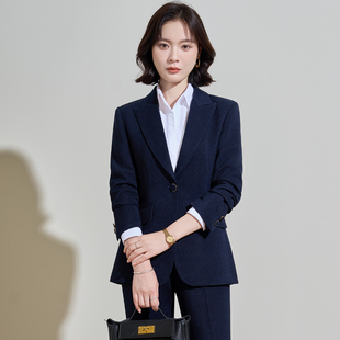 轻职场套装西装女正装春秋职业装工商银行柜台经理西服外套工作服