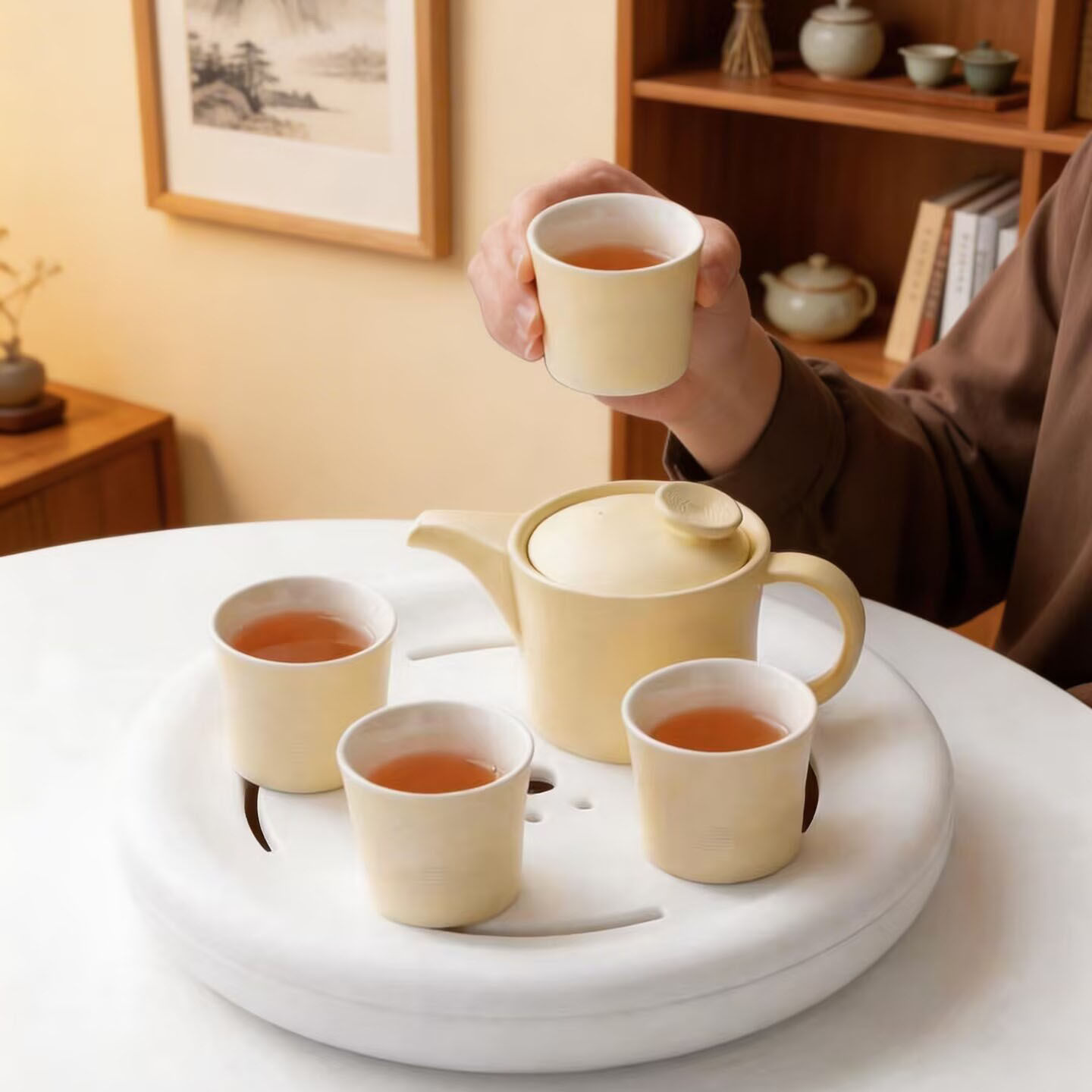 亚朵同款便携陶瓷旅行茶具套装