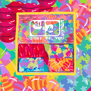 ALLINSOCKS4双装 生日礼物中长筒袜 高光系列礼盒ins风原创设计个性