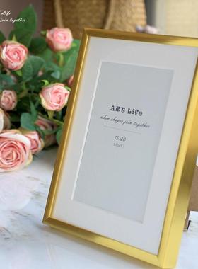 铝合金相框相架画框玻璃面板横竖摆放挂墙出口北欧简约6寸8寸10寸