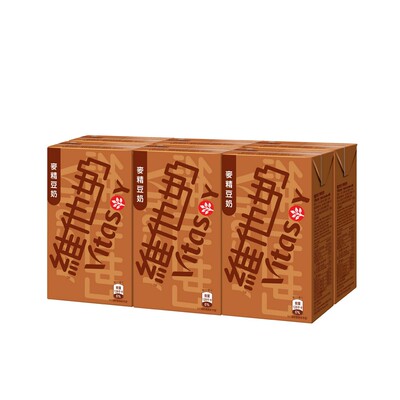 香港进口维他奶麦精豆奶250mlX6盒饮料 港版