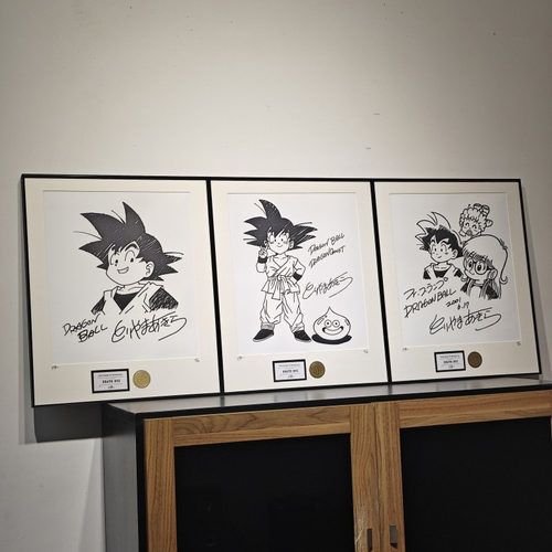 鸟山明客厅卡通手绘风格装饰画