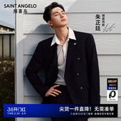 男士 新款 报喜鸟25秋季 双排扣西服上衣条纹西裤 朱正廷明星同款