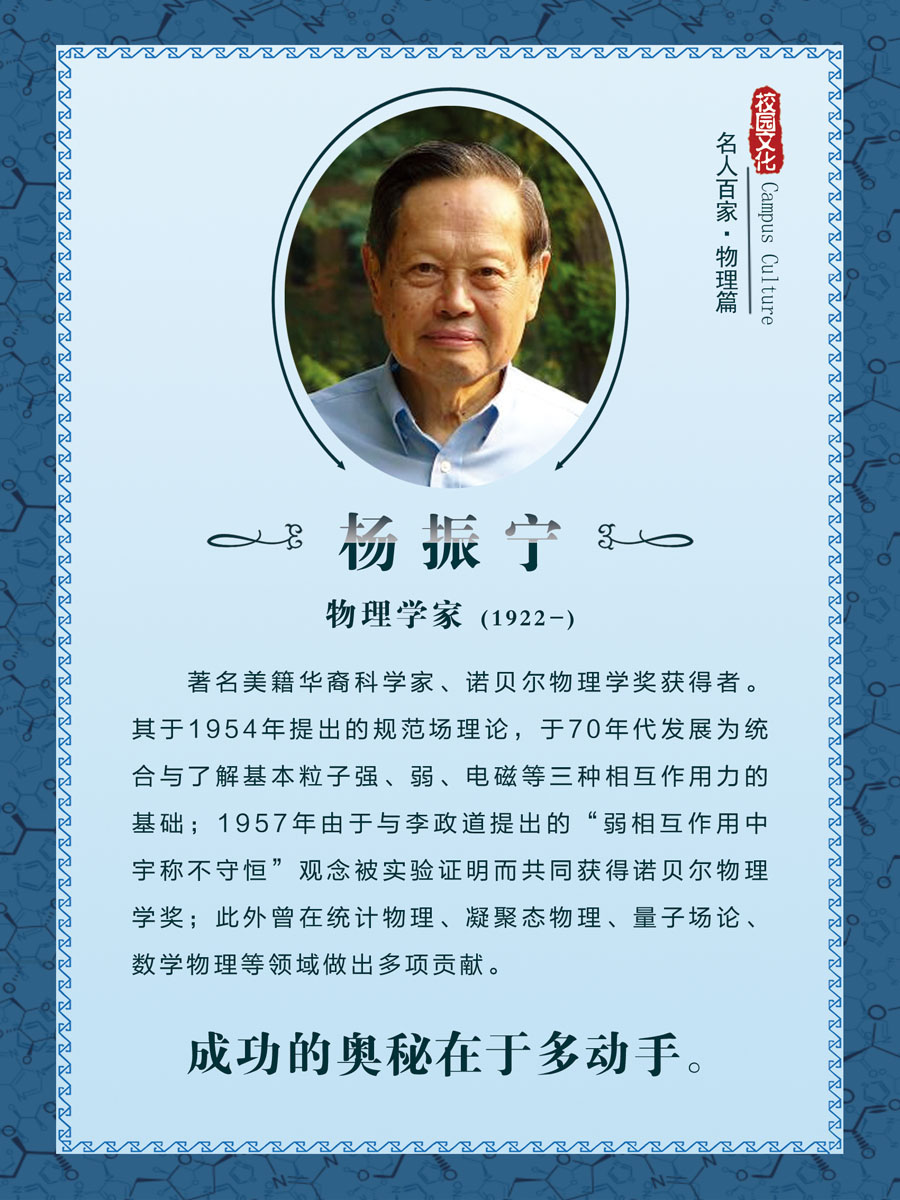 730画布海报展板喷绘素材贴纸723校园实验室名人物理学家杨振宁