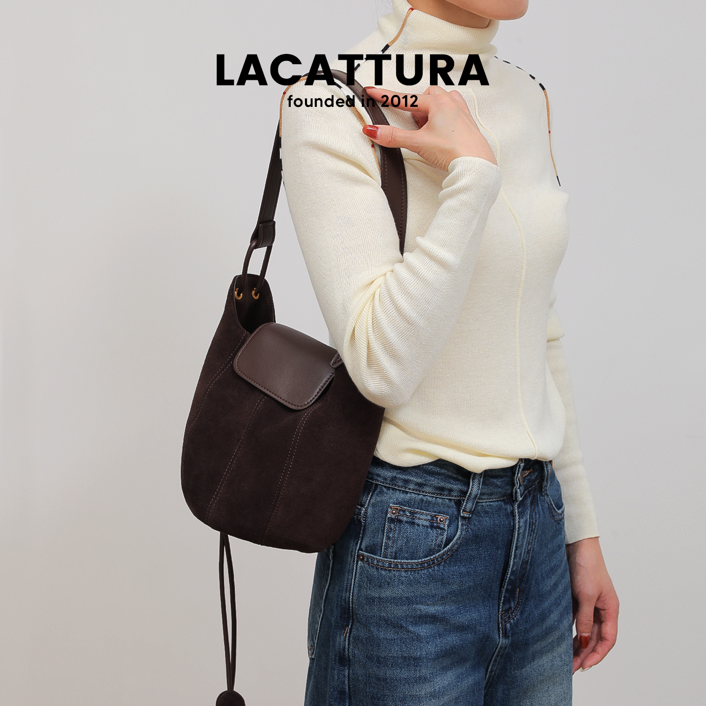 官方品牌推荐小众水桶包包女