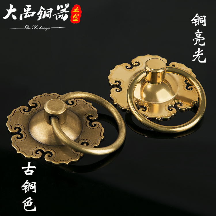 大门拉手老式复古木门黄铜拉手
